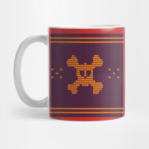 knitted skull with bones by Mako Design 